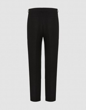 Black Urban Revivo Carrot Fit Men's Pants | BQMATD-842