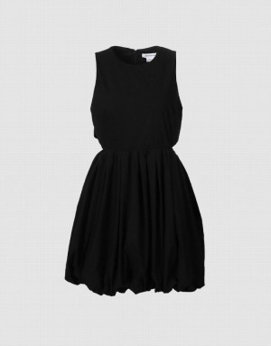 Black Urban Revivo Cut Out Detail Sleeveless Women's Casual Dress | FPEDZK-243