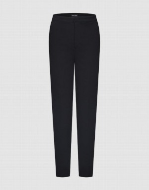 Black Urban Revivo Flare Women's Pants | HSYWJT-316