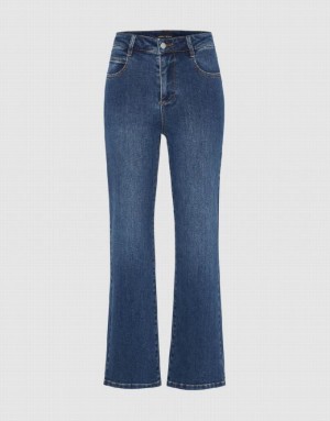 Blue Urban Revivo Skinny Straight Women's Jeans | ZEGMVC-641