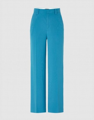 Blue Urban Revivo Wide-Leg Women's Pants | DGFTSX-473