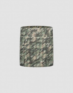 Camo Urban Revivo Printed Mini Straight Women's Skirts | HXROZM-934