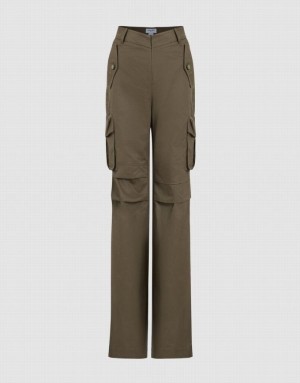 Grey Urban Revivo Flare Women's Pants | MRVHZG-526