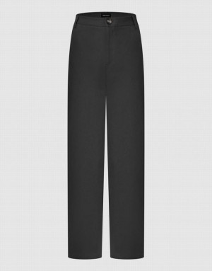 Grey Urban Revivo Straight Women's Pants | WDPVIR-719