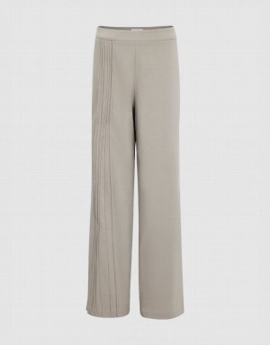 Grey Urban Revivo Straight Women's Pants | INCJZQ-043