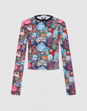 Multicolor Urban Revivo Minions Long Sleeve Women's T-Shirts | RZAFIJ-127