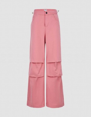 Pink Urban Revivo Loose Women's Joggers | WKQHTE-560