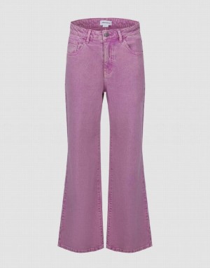 Purple Urban Revivo Flare Women's Jeans | ECHGWS-834