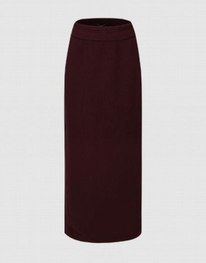 Purple Urban Revivo Midi Fishtail Women's Skirts | NLBKAV-368