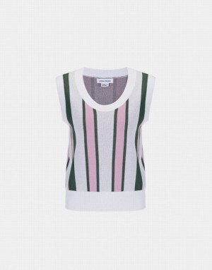 Stripes Urban Revivo Knitted Women's Tank Top | IFJYUP-185