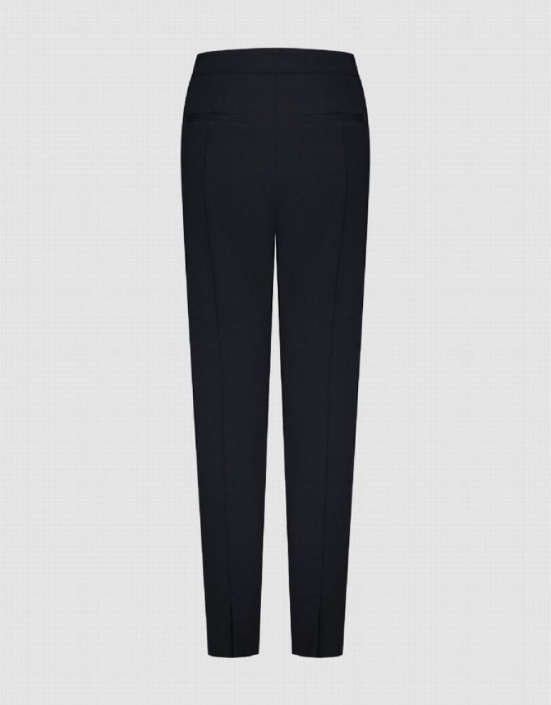 Black Urban Revivo Flare Women's Pants | HSYWJT-316