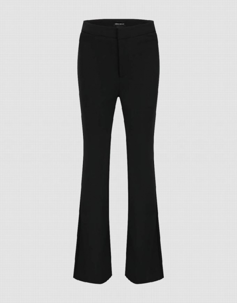 Black Urban Revivo Skinny Flare Women\'s Pants | PXTIRL-764