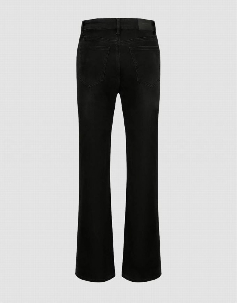 Black Urban Revivo Straight Women's Jeans | BZLDSV-078