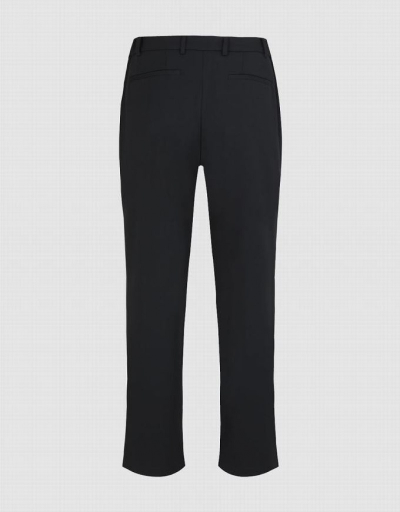 Black Urban Revivo Tailored Carrot Fit Men's Pants | THVAWG-542