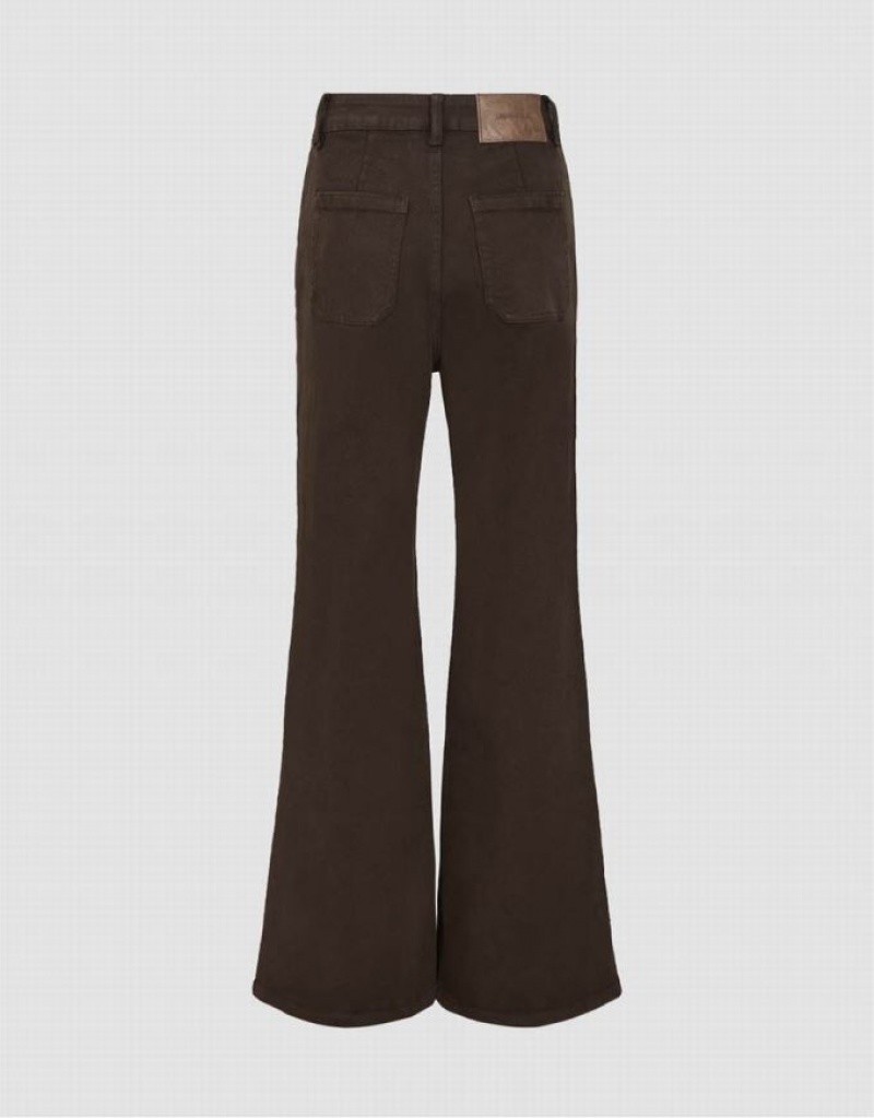 Brown Urban Revivo Flare Women's Jeans | KBQGRM-861