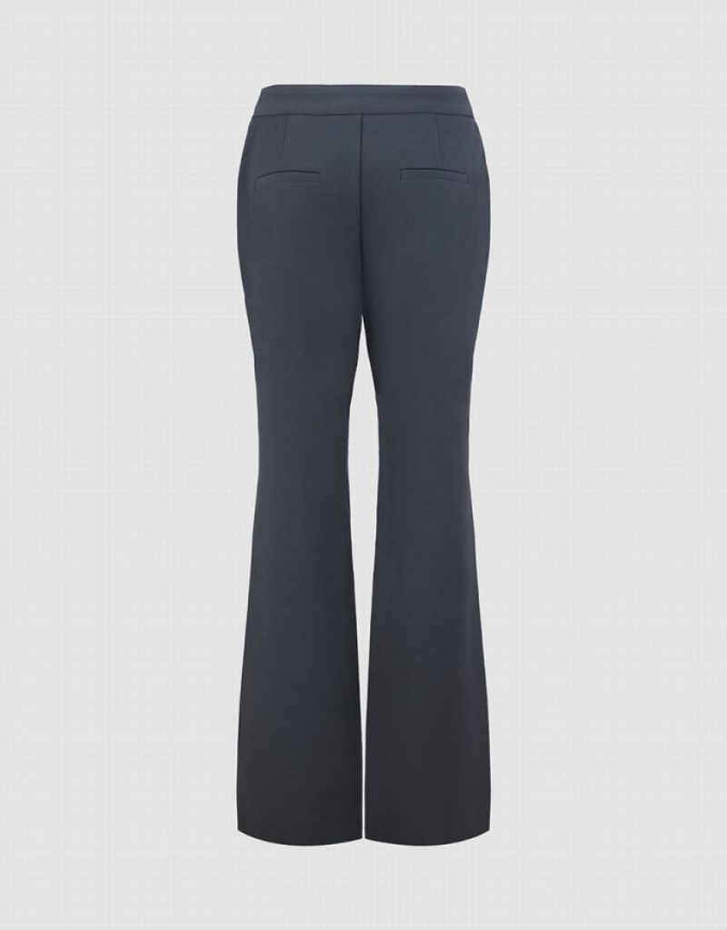 Dark Grey Urban Revivo Flare Women's Pants | AIKVXB-230