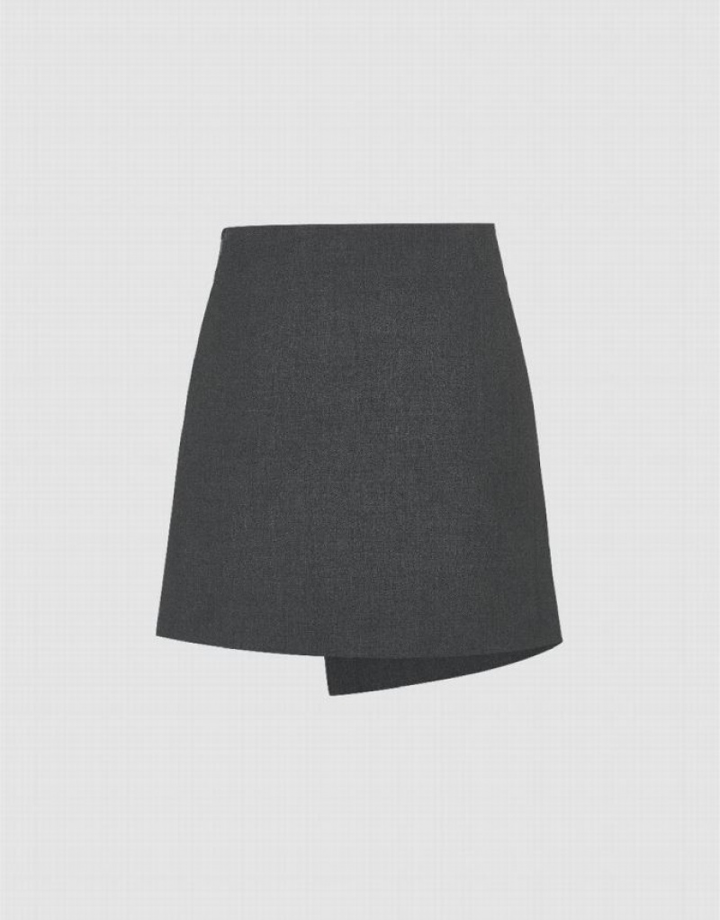 Dark Grey Urban Revivo Mini A-Line Women's Skirts | VFIGZC-379