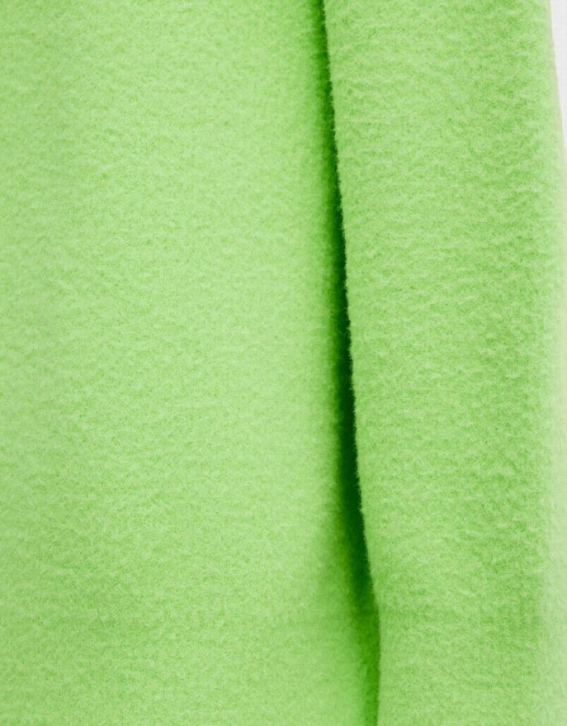 Green Urban Revivo Heart Detail Oversized Women's Sweaters | FIYGSA-295