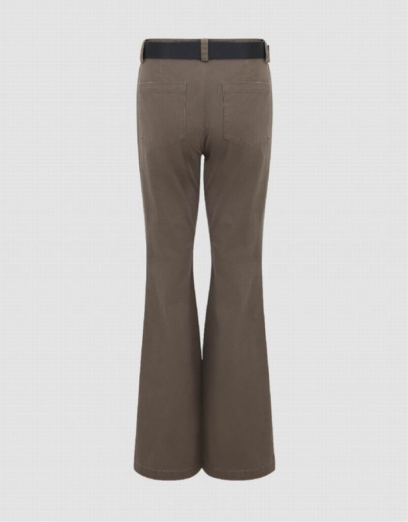 Grey Urban Revivo Loose Flare Women's Pants | TOEKBD-489