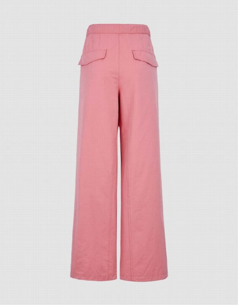 Pink Urban Revivo Loose Women's Joggers | WKQHTE-560